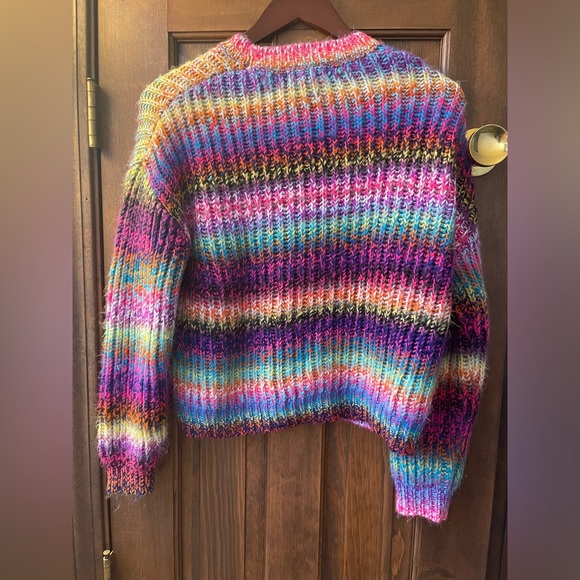 Treasure & Bond Beautiful Rainbow Sweater Size L 10/12 - Picture 4 of 4